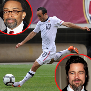 Landon Donovan, Team USA, Spike Lee, Brad Pitt Landon Donovan, Team USA, Spike Lee, Brad Pitt